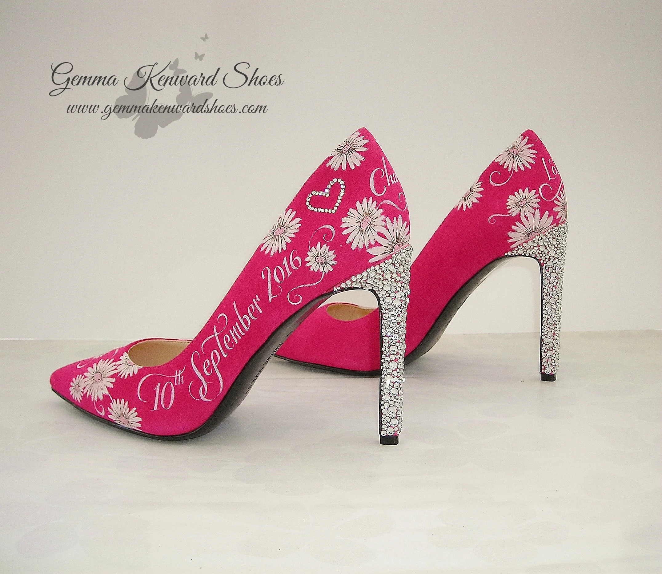 Hot pink bridesmaid shoes sale